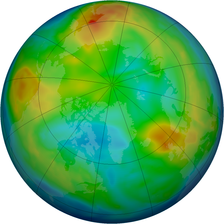 Arctic ozone map for 17 December 2010